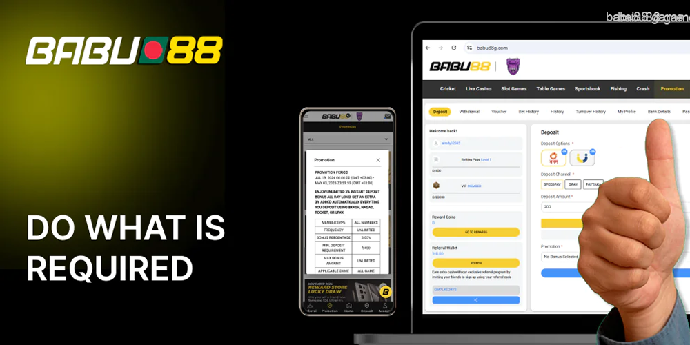 Obtain the Babu88 bonus